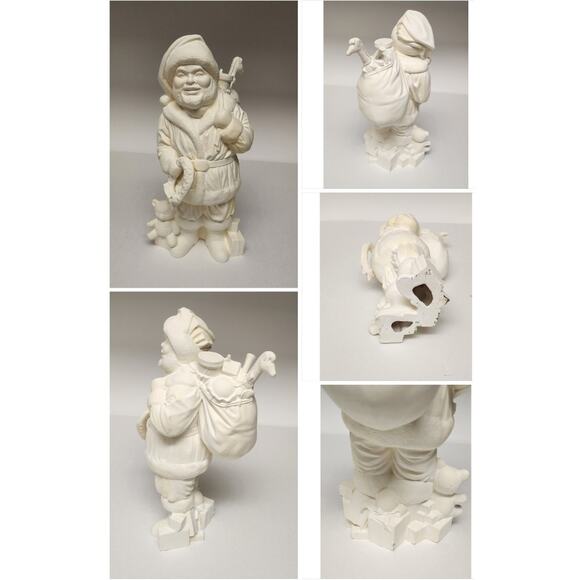 Santa Claus Bisque Ceramic Figurines Ready forTo Paint Christmas, Holiday Decor - Picture 10 of 14